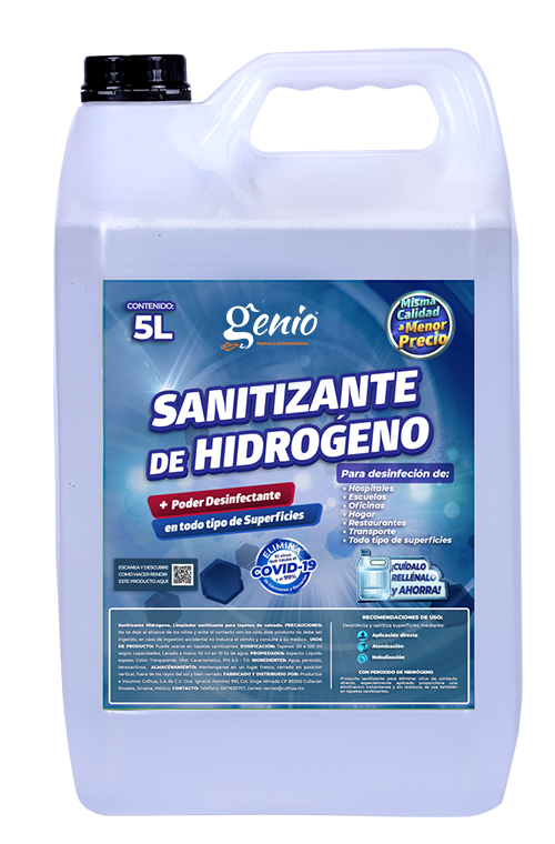 Sanitizante de Hidrógeno para tapetes