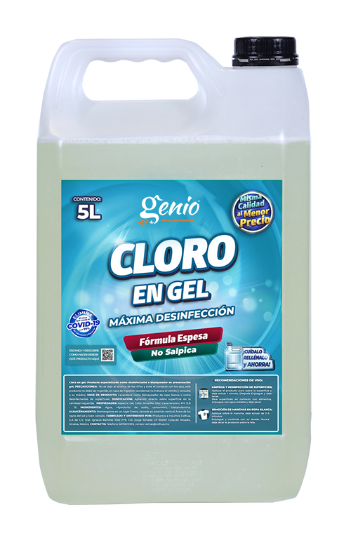 Cloro líquido blanqueador